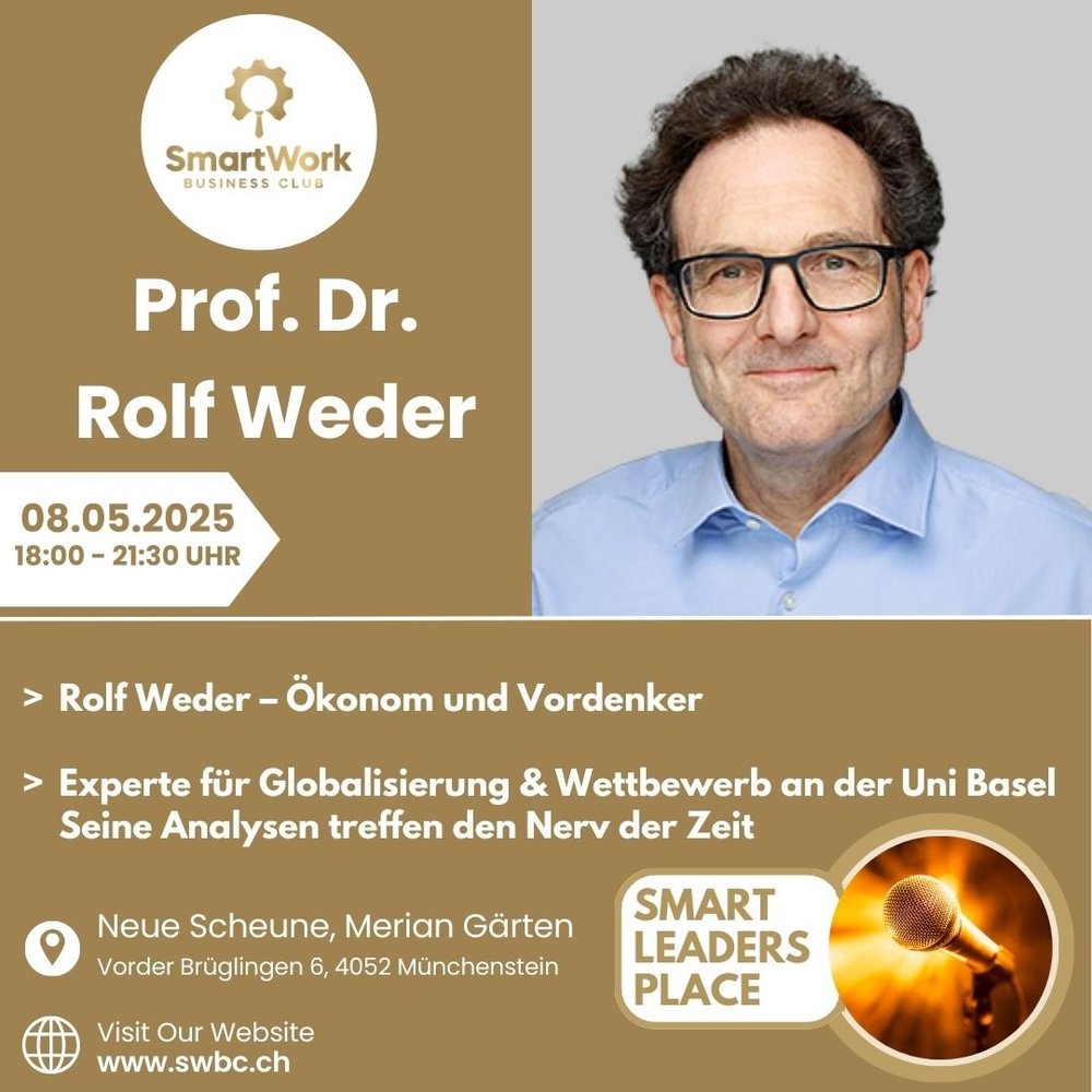 Eventposter Prof. Dr. Rolf Weder